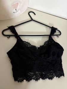 Black Lace Cami Top