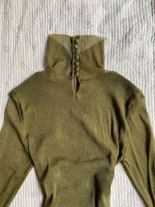 Sparkly Turtleneck Top