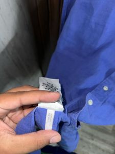 Ralph Lauren Men's Blue Button-Up Shirt