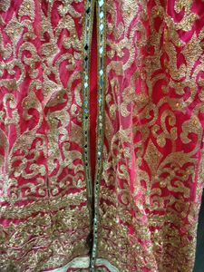 Pink &amp; Gold Embroidered Ethnic Gown