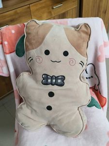 aesthetic Cute Cat doll Shaped Plush Pillow