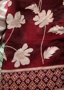 Elegant Floral Print Saree
