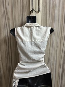 Lace Shirt Cardigan