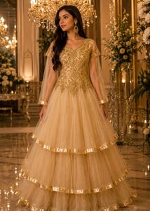 STUNNING HEAVY CANCan GOWN
