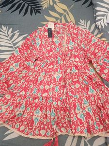 Bohemian Print Tiered Mini Dress