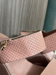 Pink Platform Wedge Sandals