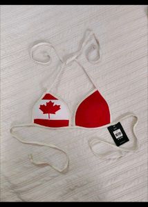 Canadian Flag Bikini Top