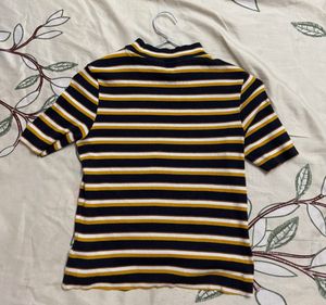Striped Short Sleeve Top