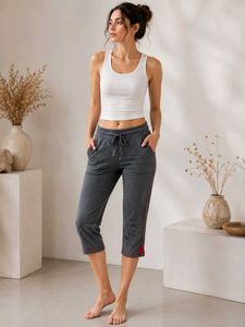Urban Yoga Women's Grey Capri Pajama