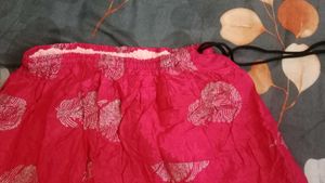 Vibrant Pink Ethnic Print Skirt