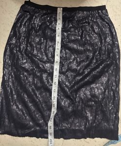 Sparkly Black Sequin Skirt