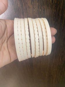Set of Cream Bangles rajputi dhalu chuda