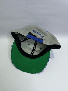 Grey Skull Print Snapback Hat