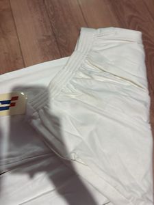 Classic White High-Waisted Trousers