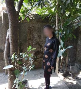 Woolen Brown Kurti with beautiful print