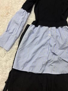 Stylish Black &amp; Blue Layered Top