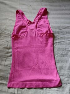 Pink Seamless Sports Bra Tank Top