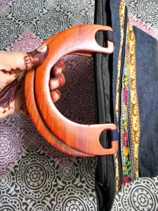 Boho Embroidered Denim Handbag✨