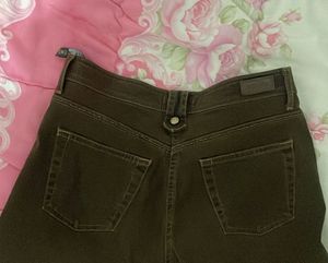 Brown Bootcut Trousers