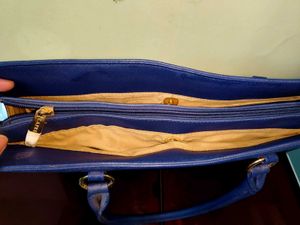 Caprese Blue Laptop Bag-50% discount