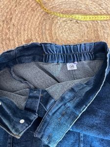 stretch high waisted Denim skirt