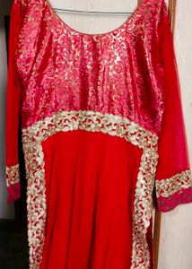 New Red Suit With Golden Lace
