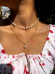 Double Layer Pearl Necklace