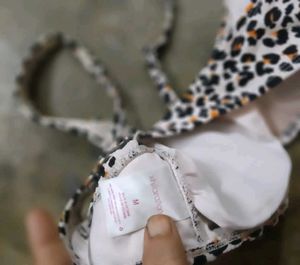Leopard Print Bikini Top