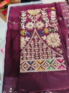 Embroidered Saree