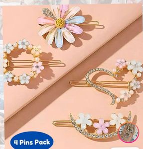 Cute Hair Pin Set - 4 Pack