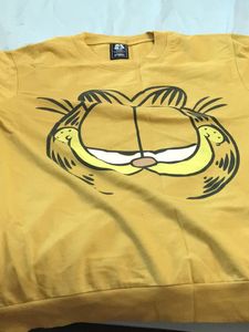 Yellow Garfield Graphic Sweatshirt