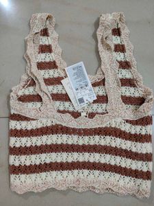 Crochet Striped Tank Top