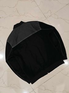 Men's Heavy Black Bomber Jacket