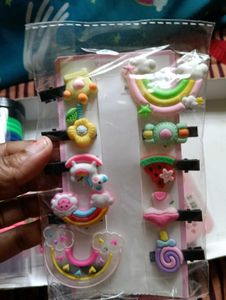 Kids Hair Accessories &amp; Rubber Bands Set