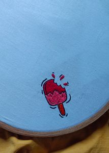 Ice Cream Embroidery Hanky