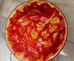 Decorated Plastic Basket