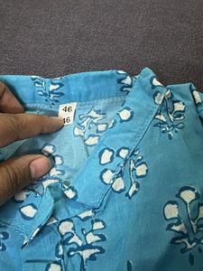 Blue Printed Kurta