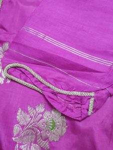 Beautiful Pink Brocade Kurta