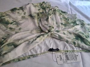 SHEIN Olive Tie-Front Top