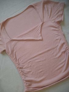 Trendy Pink 'Ruch &amp; Tie' Aesthetic Crop Top