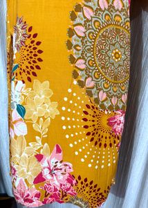Biba Vibrant Yellow Floral kurta