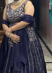 Brand New Lehenga Organza With Stone Work