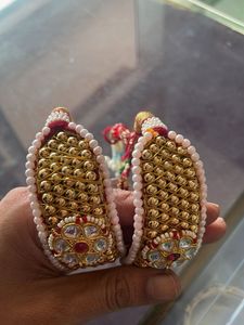 Elegant Gold Plated Kundan Bajubandh