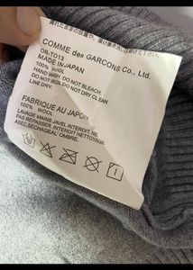 Comme des Garcons Grey Sweater