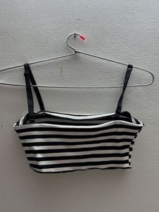 Striped Cropped Tank Top
