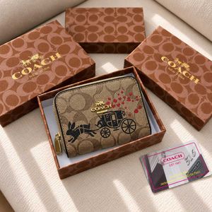 COACH*( COPY)12A QUALITY ZIPPER WALLET WD BOX