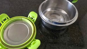 Set of 2 Stainless Steel Food Containers