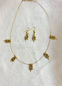 Handmade Sunflower Necklace &amp; Earring Set