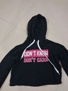 Black "Don't Know, Don't Care" Hoodie