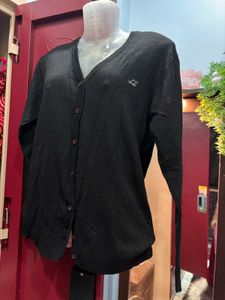 Chic Black V-Neck Cardigan